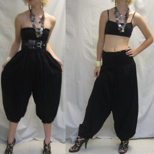 Asesino! años 70 años 80 INDIA gasa Convertible mono Harem PANTS Med grande