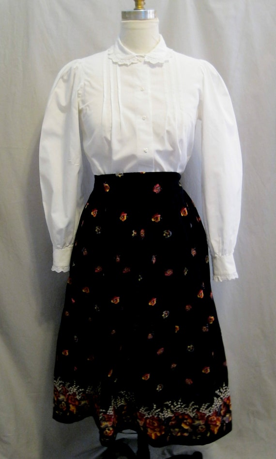 Vintage 70s COTTAGECORE Blouse "English DESIGNER-… - image 8