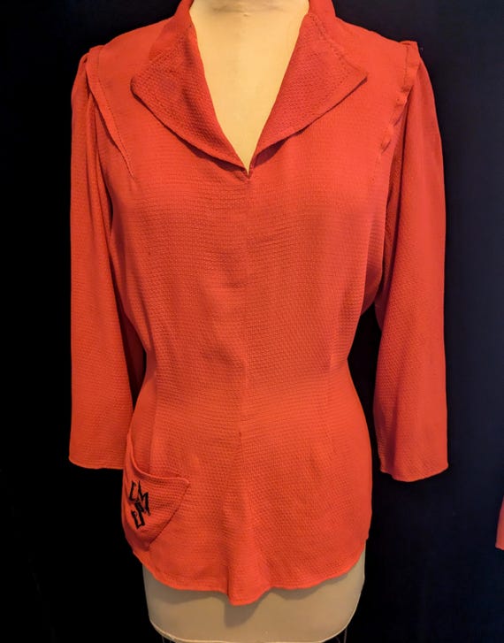 Volup Vintage 1930s-40s HOLLYWOOD GLAM Rayon PAJA… - image 2