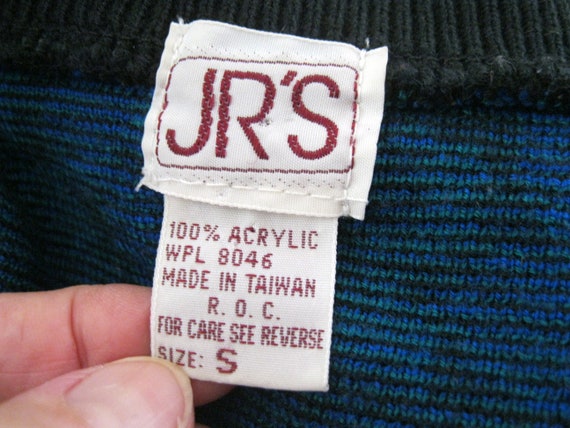 SALE! Sexy Vintage 80s SWEATER Knit Mini DRESS Bo… - image 6