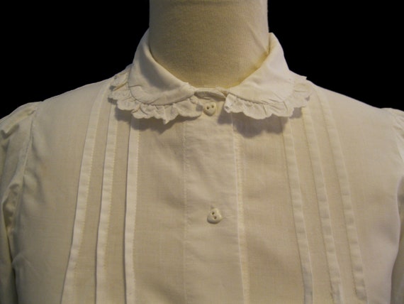 Vintage 70s COTTAGECORE Blouse "English DESIGNER-… - image 2