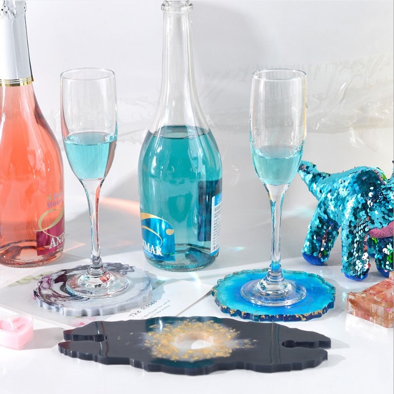 1 Piece Irregular Silicone Wine Holder Mold Resin Wine Rack Mold Epoxy Resin Craft 10343951