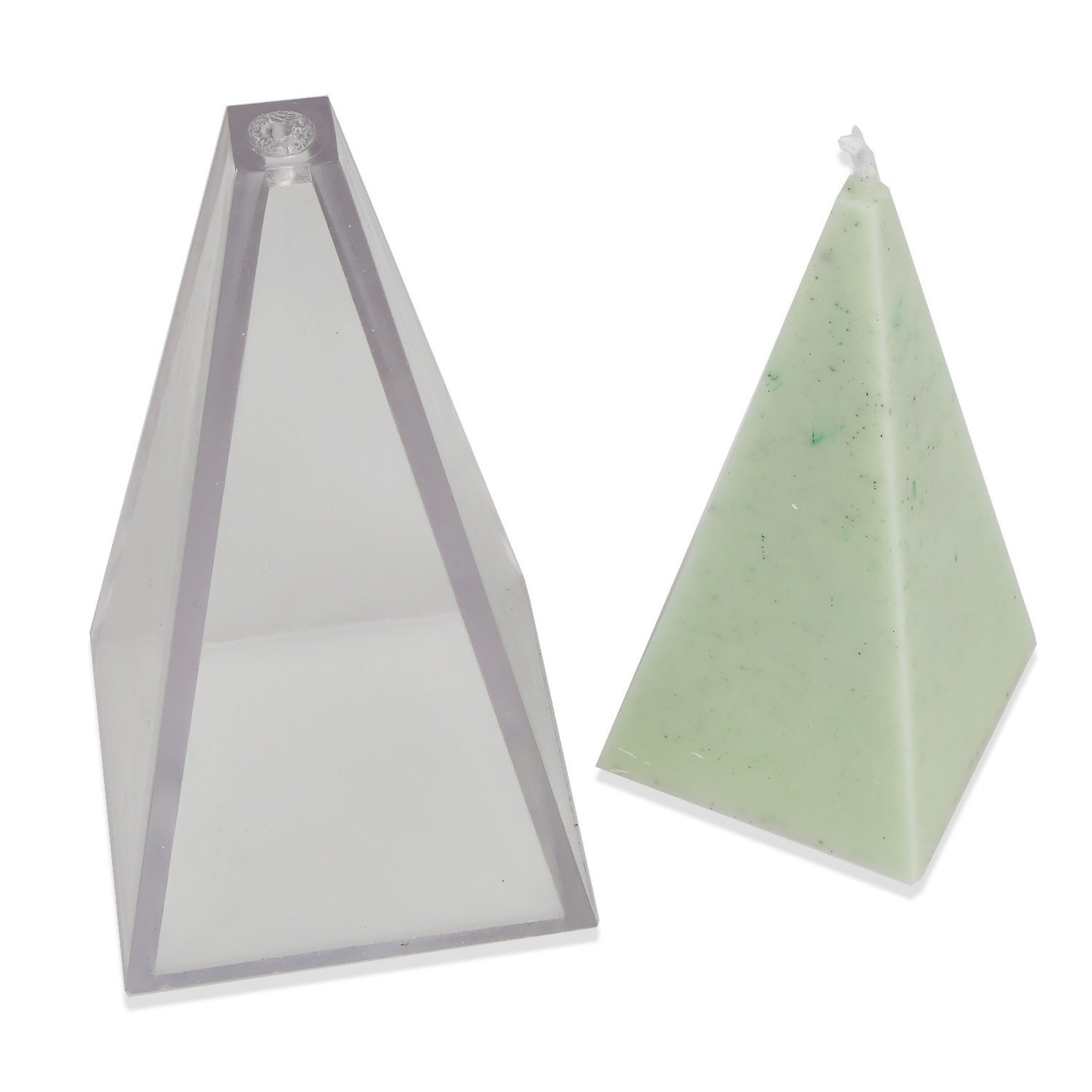 1 PCS Plastic Candle Mold 3D Pyramid Shape Candle Mold DIY Etsy UK
