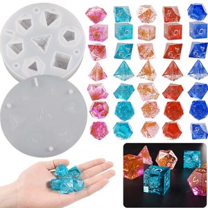 1 pc Dice Mold, Silicone Dice Mold, Dice Resin Mold, Dice Molds, Set for Making dice, Epoxy Resin, 3D model 10416250