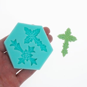 1PC Silicone 3D Cross Mold, Religious Cross Mold, Dessert Mold, DIY Cake Mold, Silicone Baking Tool 10374650