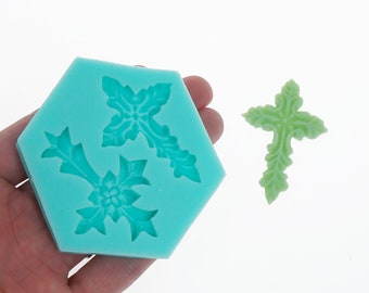 1PC Silicone 3D Cross Mold, Religious Cross Mold, Dessert Mold, DIY Cake Mold, Silicone Baking Tool 10374650