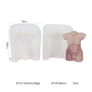 Male Body Silicone Mold Candle Mold Handmade Mold Mannequin Abdominal Muscles Mold 10349350