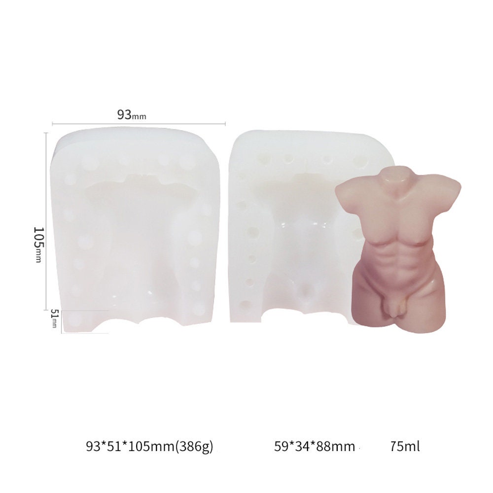 Male Body Silicone Mold Candle Mold Handmade Mold Mannequin Etsy