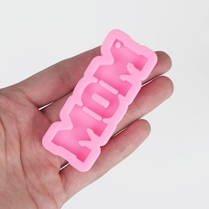 1 pieza shinny carta mamá llavero molde DIY UV resina molde para llavero 10336250