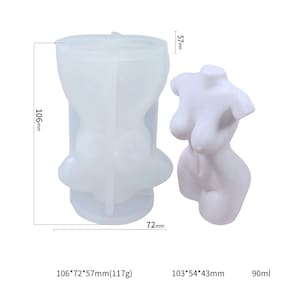3D Woman Body Mold Goddess Torso Mold DIY Candle Mold Resin Epoxy Plaster Mold Soap Mold 10349151