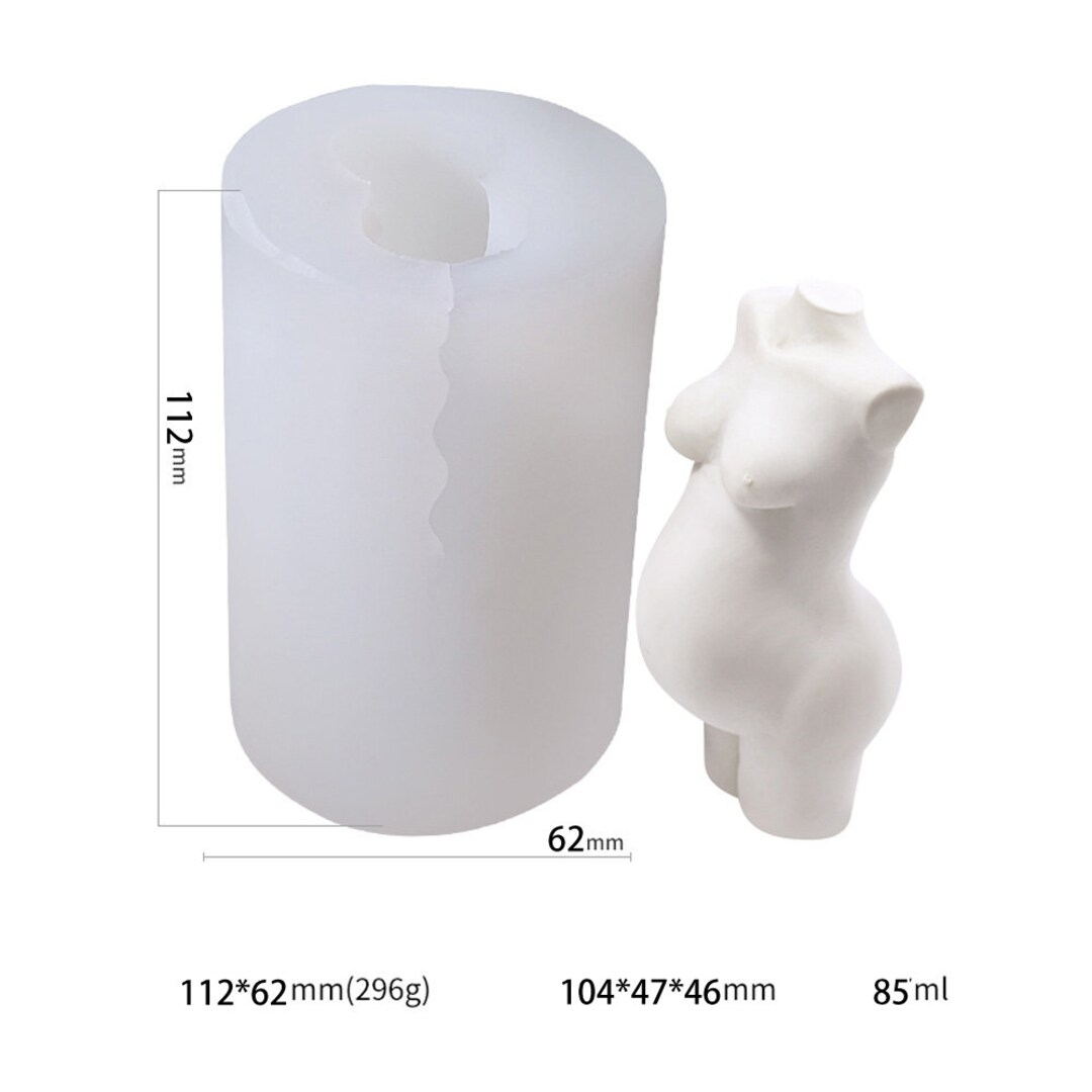 1pcs Pregnant Female Goddess Candle Mold Female Body Mold Female Torso Mold 10349254 Etsy