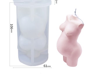 1PC  Pregnant Torso Mold Woman Body Mold Chocolate Mold Soap Mold DIY Plaster Mold For Gift 10349154
