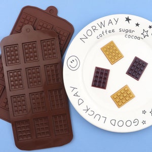 12-Cavity Waffle Silicone Mold DIY Chocolate Mold Resin Cookie Mold 10344850