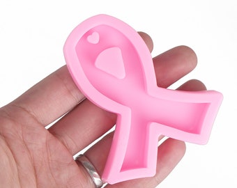 1 piece Awareness Ribbon Silicone Keychain Mold Resin Epoxy Mold For Keychain 10336750