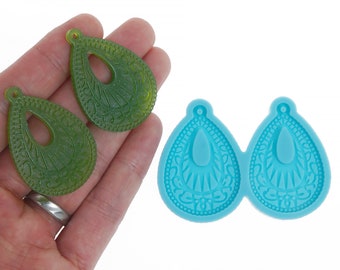 Silicone Teardrop Earring Mold Resin Jewerly Earring Stud DIY Resin Earrings 10369755