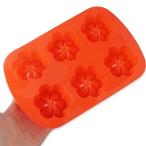 6-Cavity Silicone Soap Mold Frangipani Silicone Soap Mold DIY Handwork Baking Tool 10351150