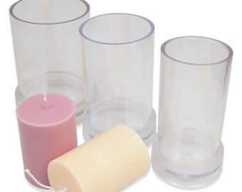 1 PCS Plastic Candle Mold, Cylinder Shape Candle Mold, DIY Candle Mold for Wax multiple sizes 103623