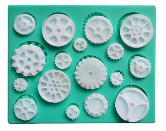 1PC Silikonowa forma do kół zębatych, forma Steampunk, forma do czekolady DIY, forma do dekoracji ciasta 10373950
