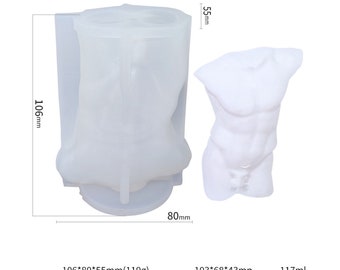 3D Male Body Mold Torso Mold DIY Handmade Candle Mold Resin Epoxy Plaster Mold Soap Mold 10349152