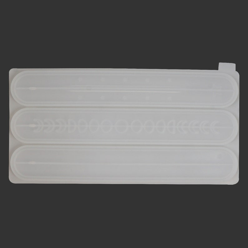 Long Strip Incense Burner Mold Moon and Star Incense Holder Mold 103551 1 pc Silicone Incense Stick Holder Mold