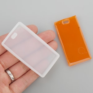 Rectangle Holographic Light & Shadow Silicone Molds Key Pendant Casting Moulds For DIY Jewelry Making Epoxy Resin Mold Tools