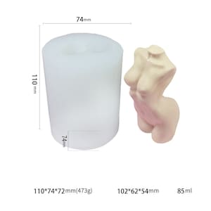 1 pcs Hot Woman Torso Mold Woman Body Mold Candle Mold Soap Mold DIY Plaster Mold For Gift 10349251