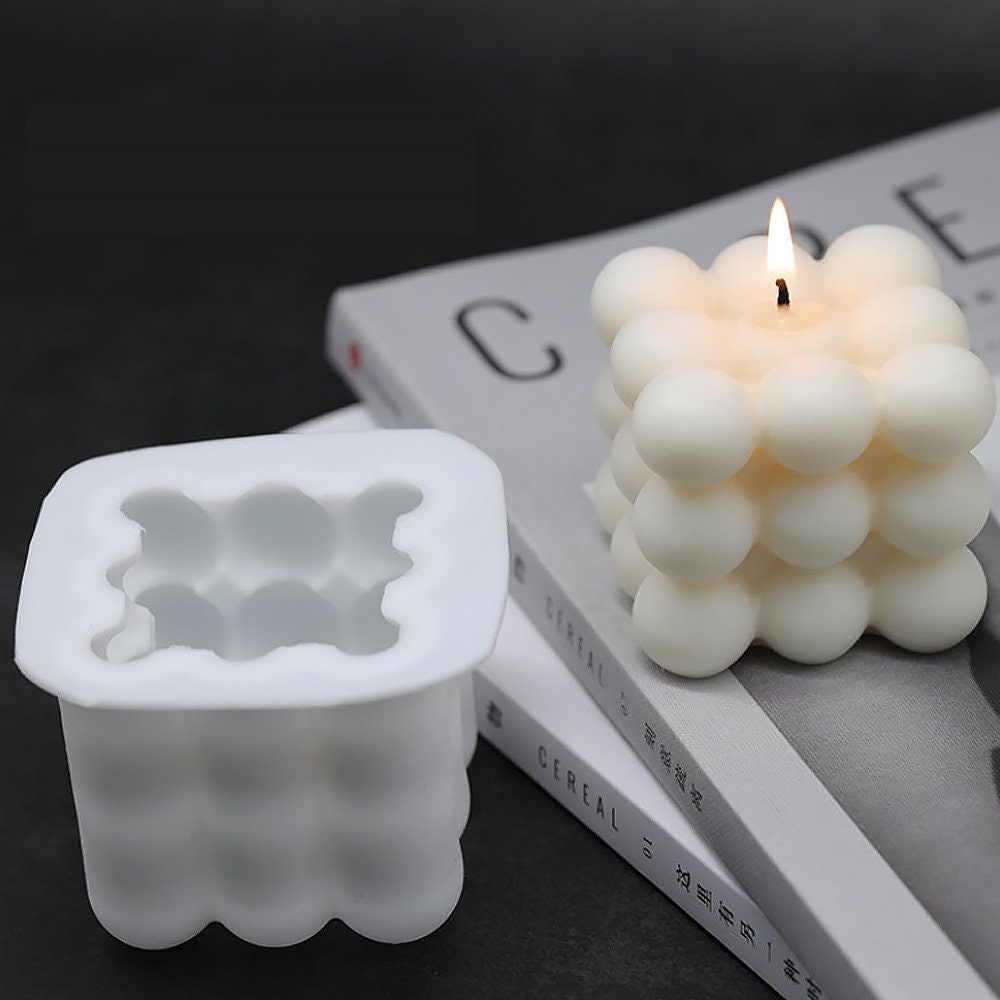 Bubble Candle Mold, Bubble Cube Candle Mold, Geometric Candle Mold, Silicone  Mold for Candle Making, Candle Making Mold, Scented Candle DIY 