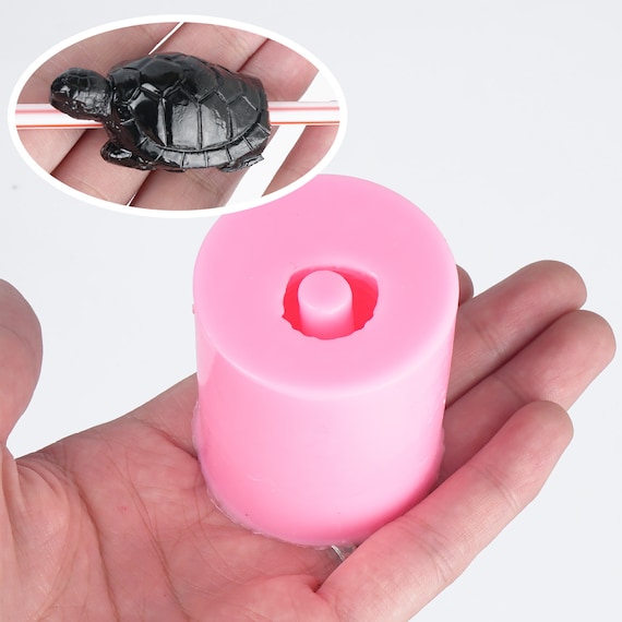 1 Piece 3D Silicone Straw Topper Mold Silicone Tortoise Turtle Mold for  Straw Decoration 9mm Hole Size 10339250 