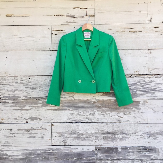90's cropped double breasted blazer • XS / S • Cou