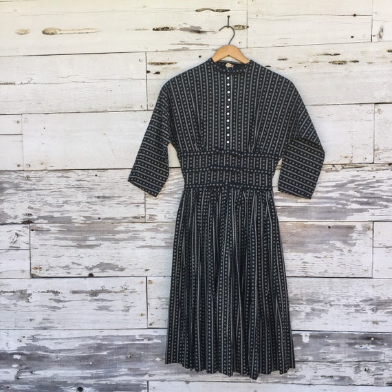 40's Lanz Victorian style day dress • XS • 24