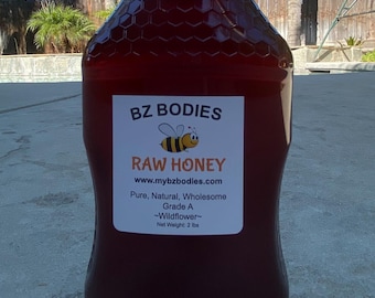 Wildflower Raw Honey-Pure, Natural, Unfiltered, Grade A