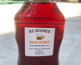 BlackBerry Raw Honey-Unfiltered, Grade A