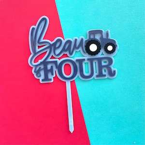 Acrylic tractor custom name and age acrylic cake topper / tractor themed / personalised cake topper