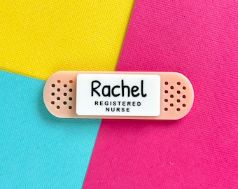 Name badge / Nurse bandaid / work name badges