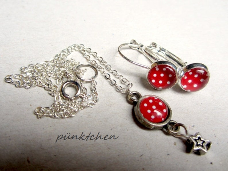earrings U chain 38 cm Star Points Jewelryset Children