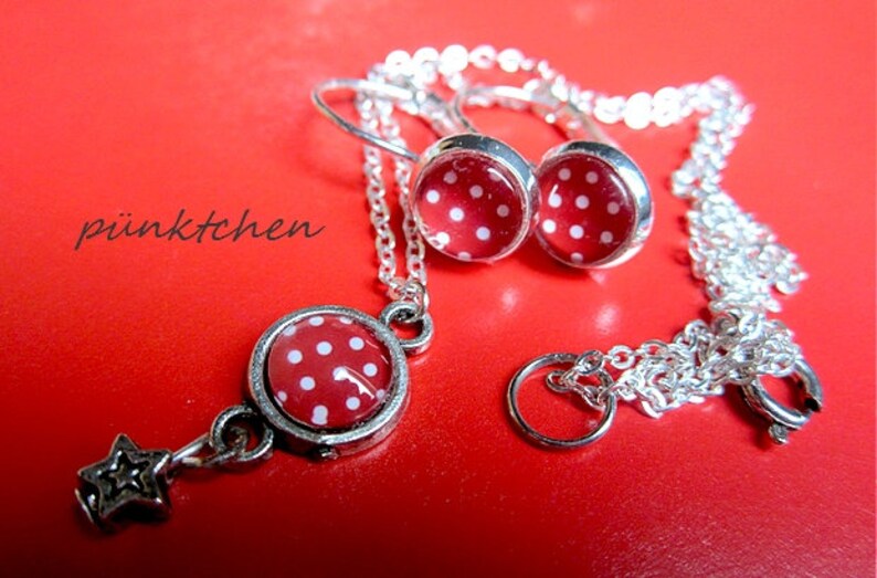 earrings U chain 38 cm Star Points Jewelryset Children