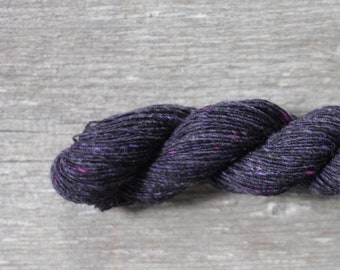Donegal Soft merino tweed Merino wool knitting wool yarn 1ply Donegal tweed Purple tweed yarn 5531 BANTRY