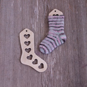 6PC/sets Natural XS-L Wood Sock Blocker For Kids Adult DIY Christmas Socks  Knitting Sock Forms Blocking Knitting Tools Accessori - AliExpress
