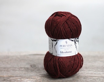 Filcolana PERUVIAN Highland wol 50 g Kleur 832 Burnt Sienna (melange) 100% zuivere scheerwol
