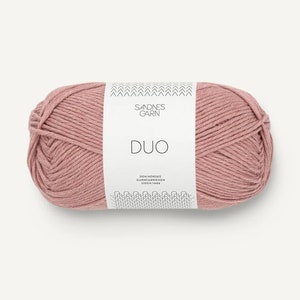 Sandnes Garn DUO Merino wool with cotton Light DK color 4032 Powder rose