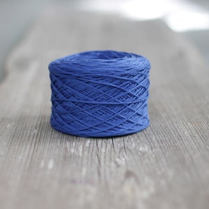 Gauguin Pure 100% Cotton yarn Knitting Yarn Crocheting Spun in a chain yarn Color : 5K5 Bright Blue