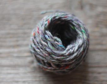 Donegal Killcara Tweed yarn Pure new wool yarn Hand knitting yarn Gray tweed Aran tweed 4731 FOSSIL CLEAN