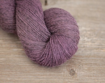 Dundaga wool yarn 7/1 Lace weight fingering natural rustic wool dyed gray wool