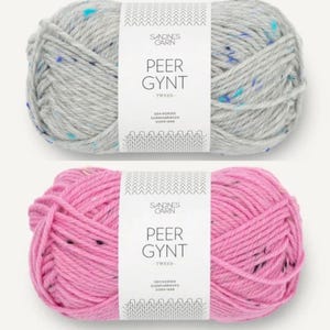 Sandnes Garn Peer Gynt with tweed effect wool Yarn 100% pure Norwegian wool yarn handknitting yarn