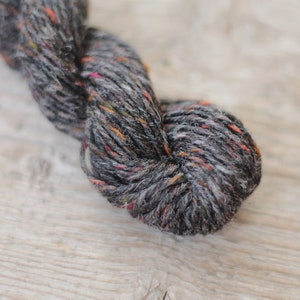 Donegal Killcara Tweed Yarn: Aran Weight Wool, Gray Laghey 4801