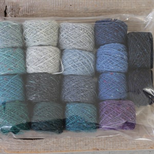 Soft Donegal tweed shade bags