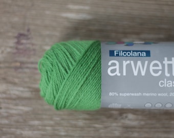 Filcolana Arwetta Classic 50g 4ply Sock yarn Color 279 Juicy Green