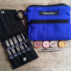 ChiaoGoo ツイスト ショーティー セット S 5 cm と 8 cm (2 インチと 3 インチ) 交換可能な針セット 3.5-5 mm