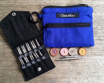 ChiaoGoo Twist SHORTIES Set S 5cm and 8cm (2'' and 3'')  Interchangeable Needle Set 3.5-5 mm