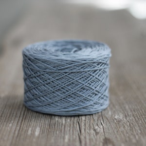 Gauguin Pure 100% Cotton yarn Knitting Yarn Crocheting Spun in a chain yarn Color : 528 Pale grayish blue